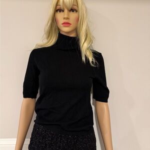Sisley Classic Black Turtleneck Sweater
